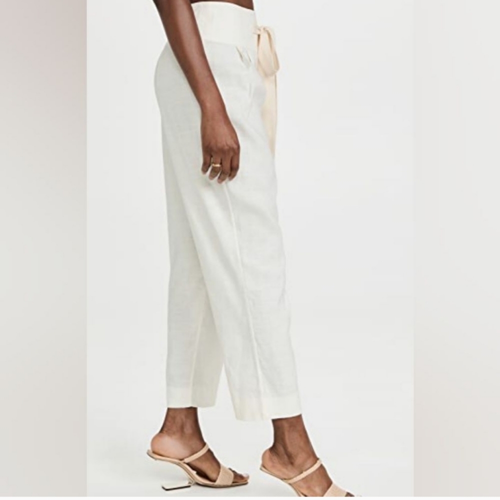 ❌️SOLD❌️CULT GAIA Judith High Rise Loose Fit Pants with Tie-Up SIZE S - Picture 8 of 9